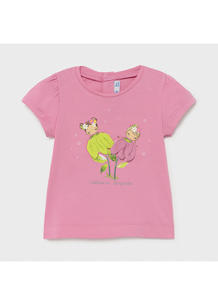 mayoral Μπλούζα ecofriends απλικέ λουλούδια baby κορίτσι 21 01079 060 Καμέλια
