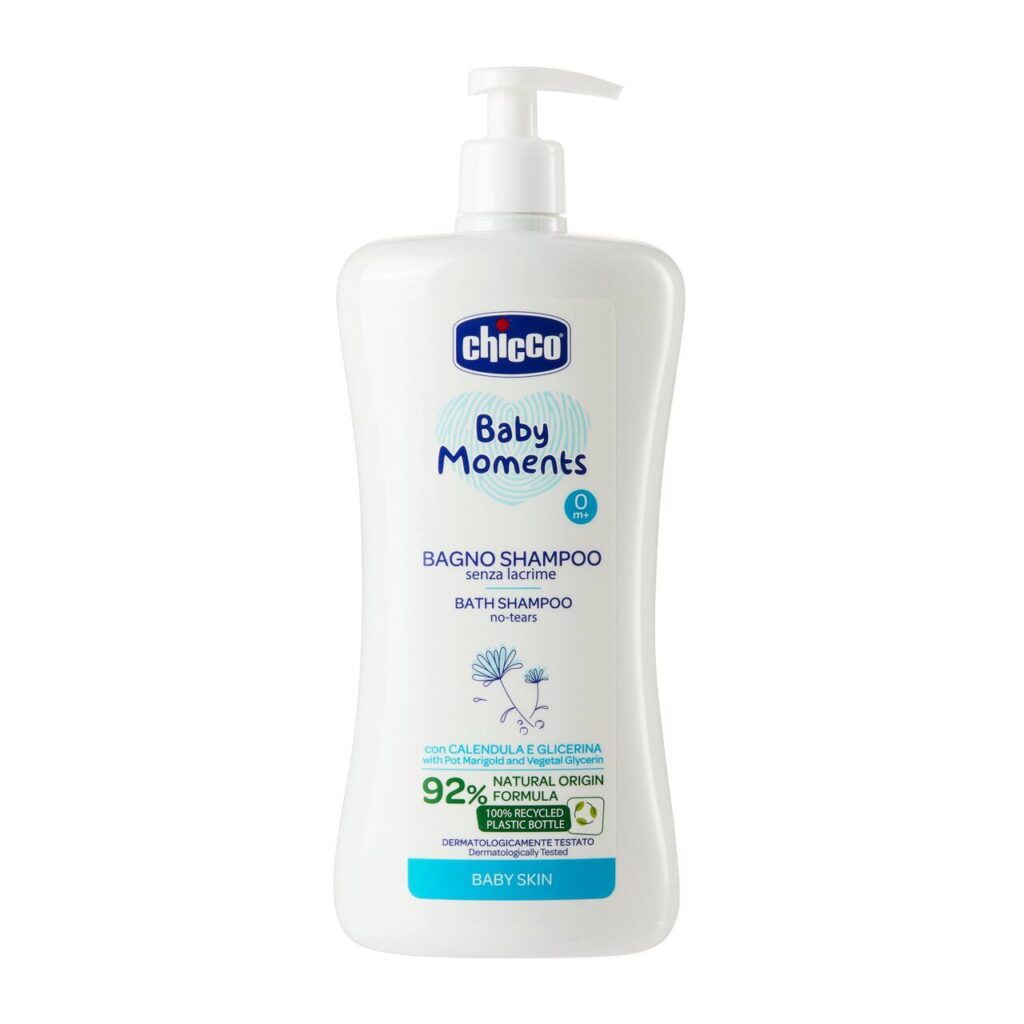 chicco baby moments bath shampoo 0m+ 750ml