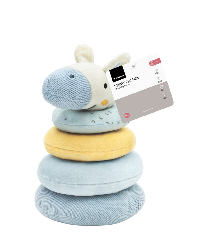 kikka boo Παιχνίδι πύργος στοίβαξης stripy friends 31201010460