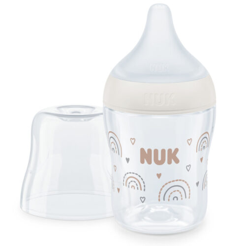NUK ΜΠΙΜΠΕΡΟ PERFECT MATCH PP 150ml (ΣΙΛΙΚ.) TEMP.CONTROL RAINBOW