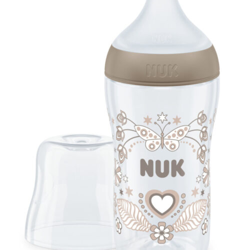 NUK ΜΠΙΜΠΕΡΟ PERFECT MATCH PP 260ml (ΣΙΛΙΚ.) TEMP.CONTROL HEART