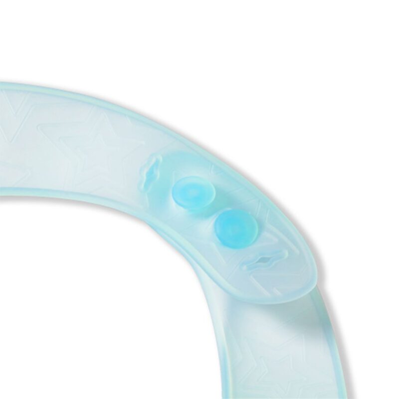 BabyOno: Σαλιάρα σιλικόνης 6m+ με θήκη περισυλλογής τροφίμων-Turquoise Κωδ: BN1598/03 - Image 7