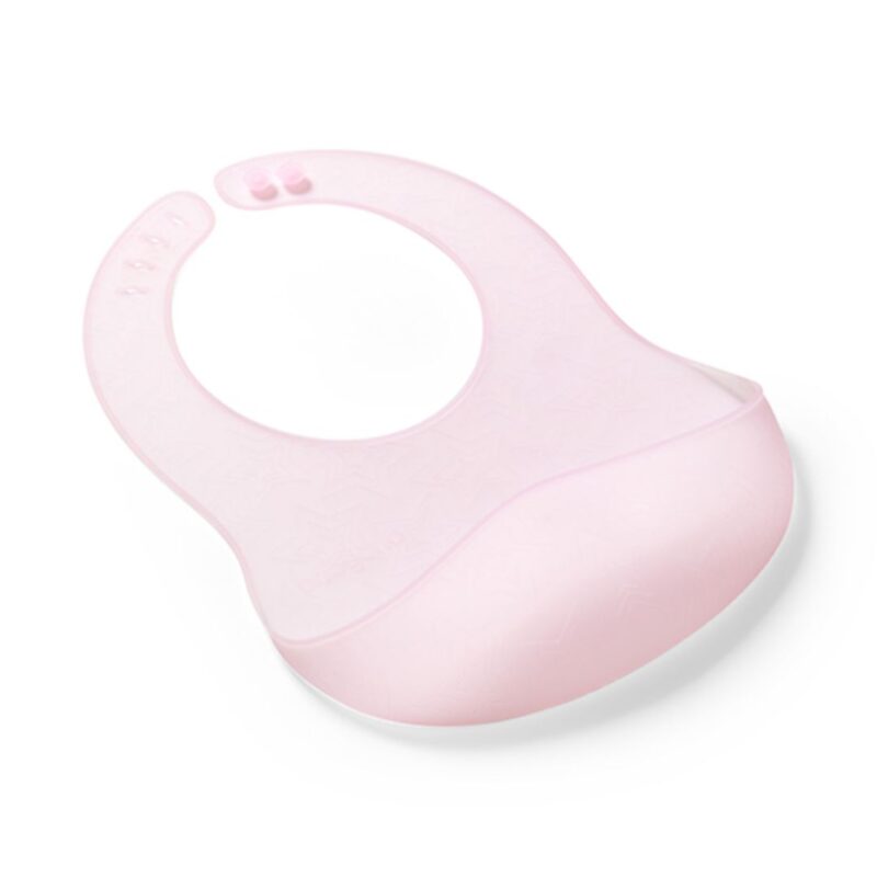 BabyOno: Σαλιάρα σιλικόνης 6m+ με θήκη περισυλλογής τροφίμων-Pink Κωδ: BN1598/02 - Image 7