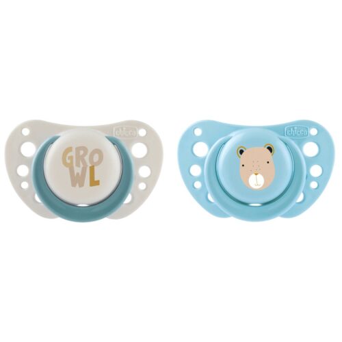 CHICCO Πιπίλες Air PhysioForma Μπεζ - Σιέλ Για 0-6 Μηνών 2τμχ
