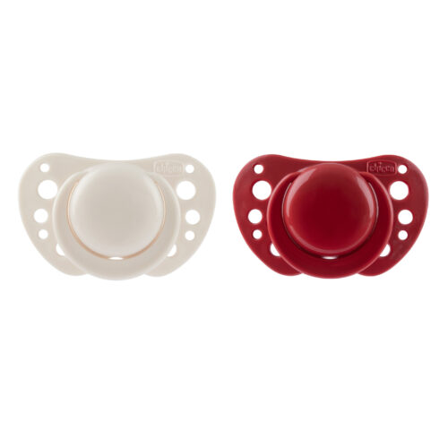 CHICCO Πιπίλες Air PhysioForma Μπεζ - Μπορντό Για 6-16 Μηνών 2τμχ