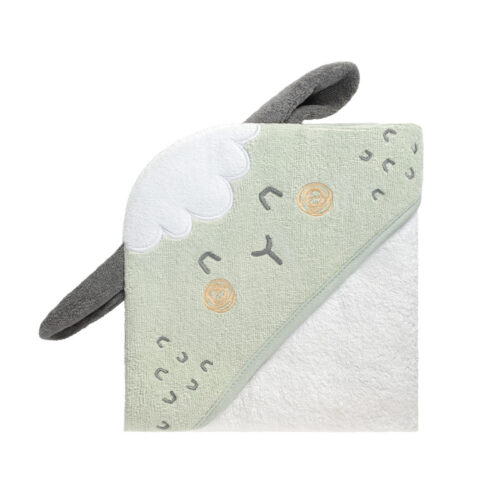 Kikka Boo Πετσέτα Μπάνιου με κουκούλα 90x90cm Sleepy Sheep 31104010069