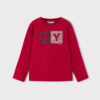 mayoral Μπλουζα μακρυμανικη basic 15 173 85 κοκκινο