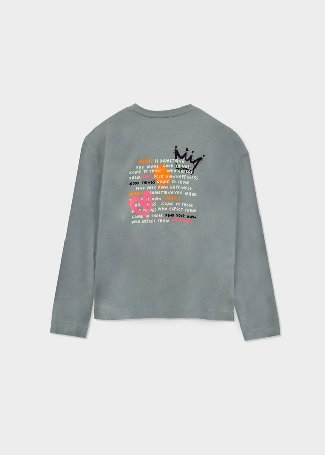 mayoral Μπλουζα μακρυμανικη oversize 15 7025 26 βεραμαν