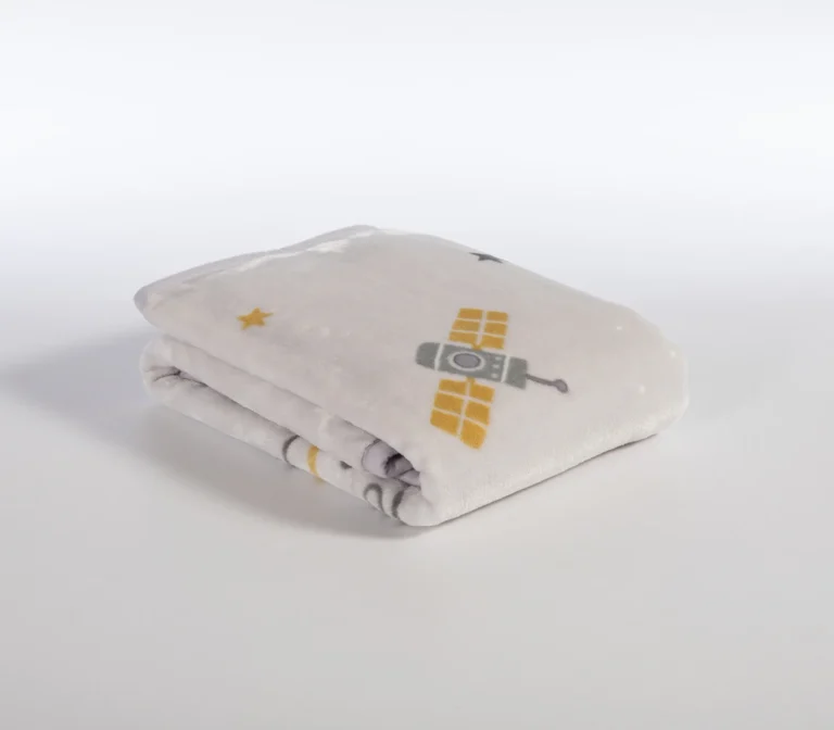 nef nef homeware Βρεφική κουβέρτα κούνιας my universe grey 100Χ140 038144