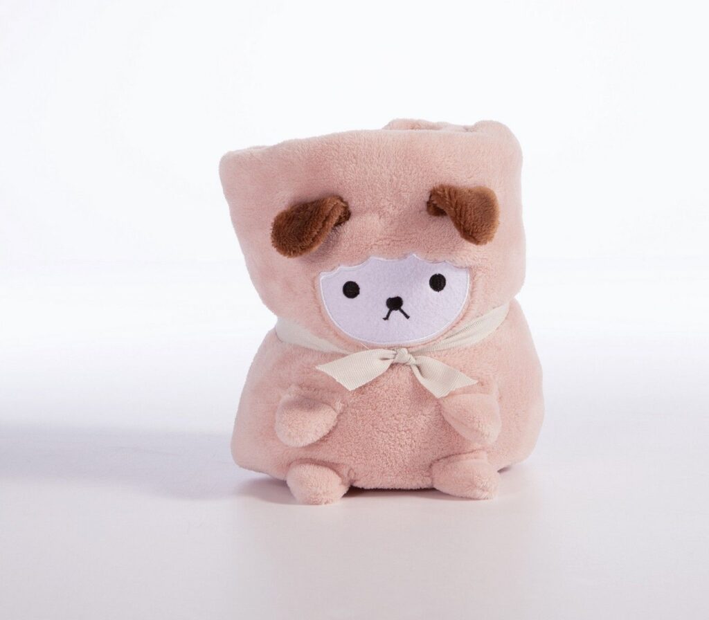 nef nef homeware Κουβέρτα fleece αγκαλιάς lovely sheep pink