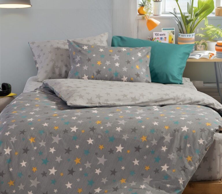 nef nef homeware Παιδικά σεντόνια μονά σετ stars above grey 038448