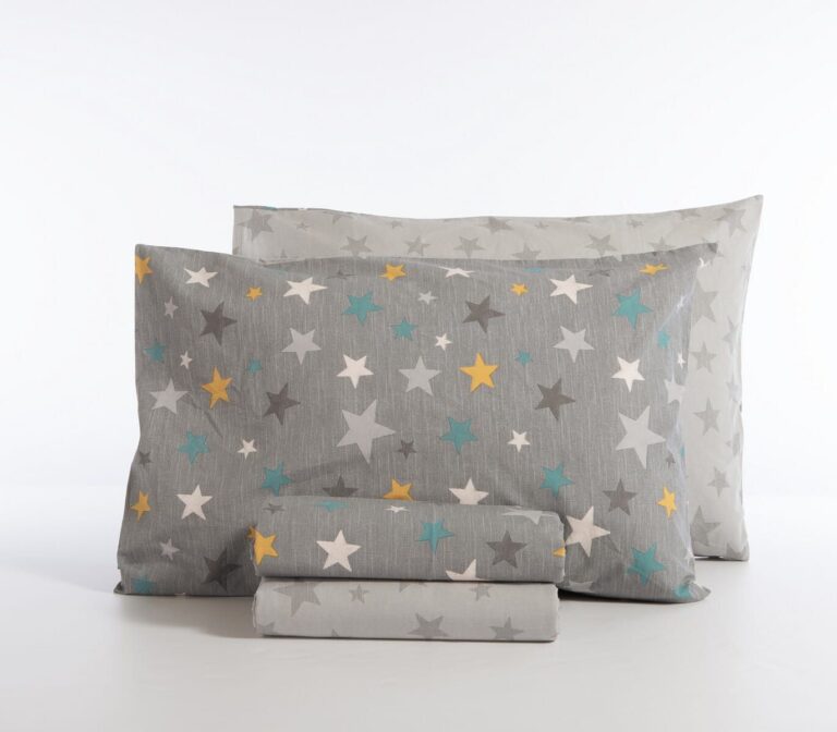 nef nef homeware Παιδικά σεντόνια μονά σετ stars above grey 038448