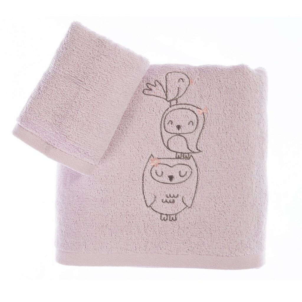 nef nef homewear Παιδικές πετσέτες σετ 2τμχ best friends lavender 038829