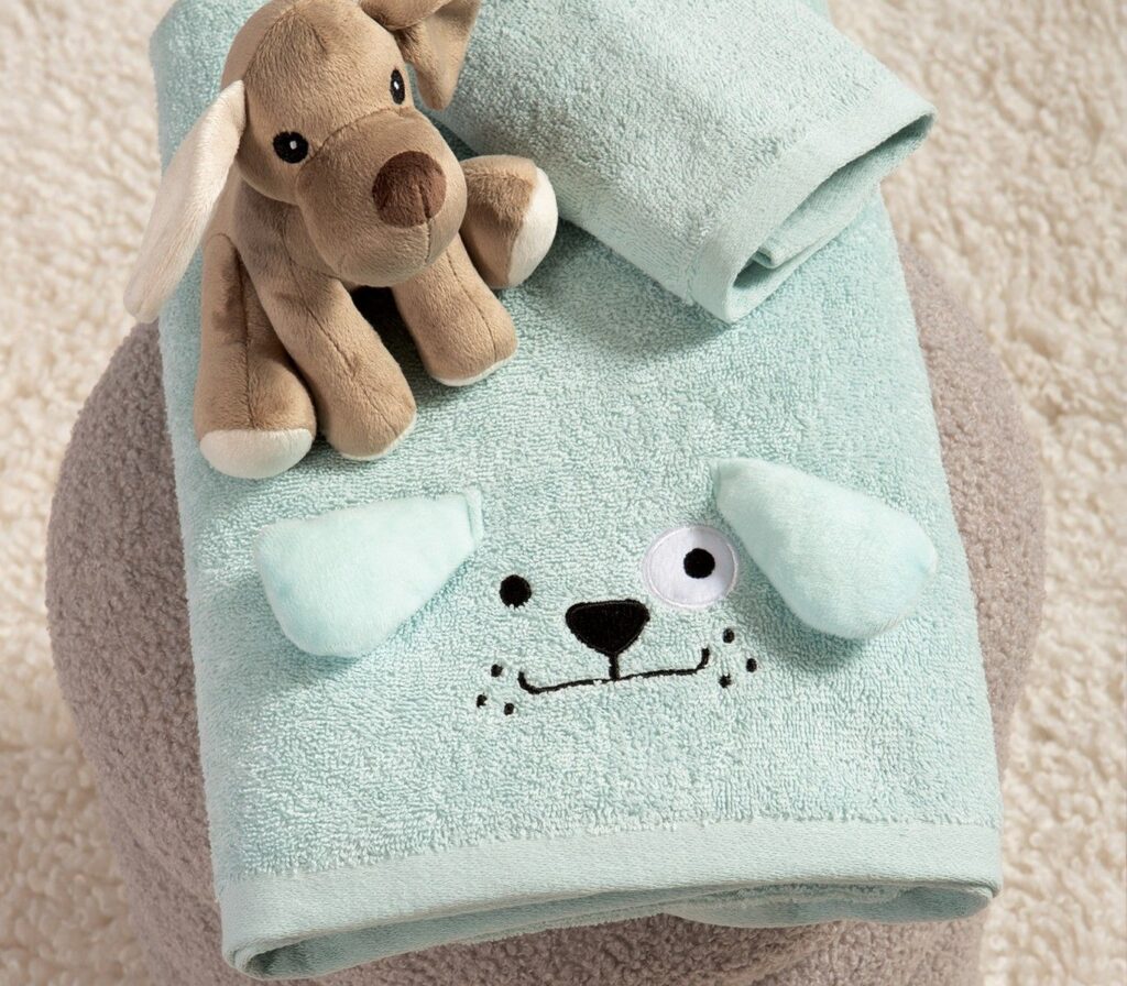 nef nef homewear Παιδικές πετσέτες σετ 2τμχ life in the city misty blue 038823