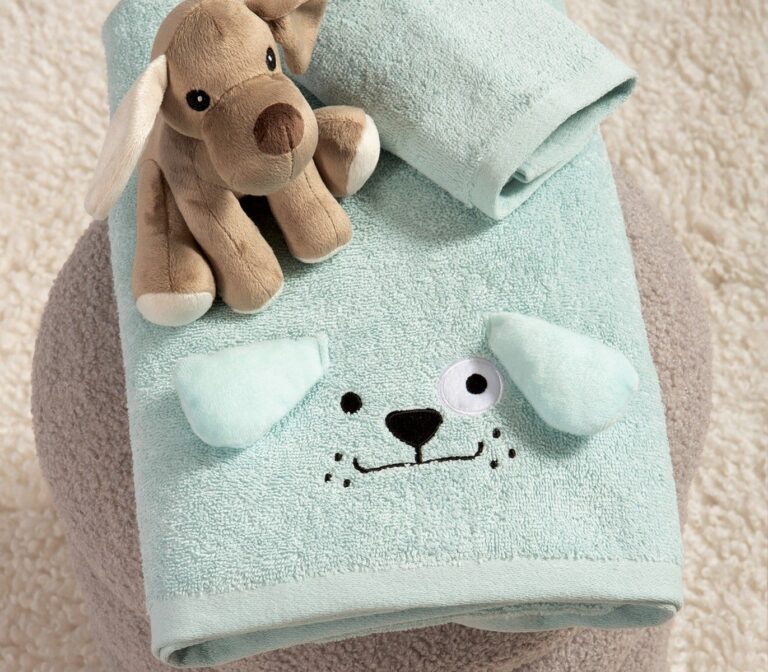 nef nef homewear Παιδικές πετσέτες σετ 2τμχ life in the city misty blue 038823