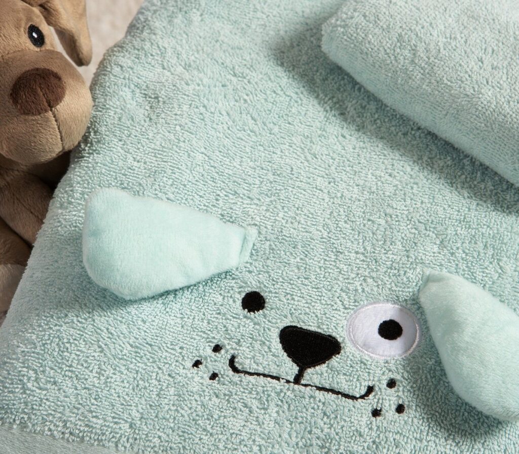 nef nef homewear Παιδικές πετσέτες σετ 2τμχ life in the city misty blue 038823