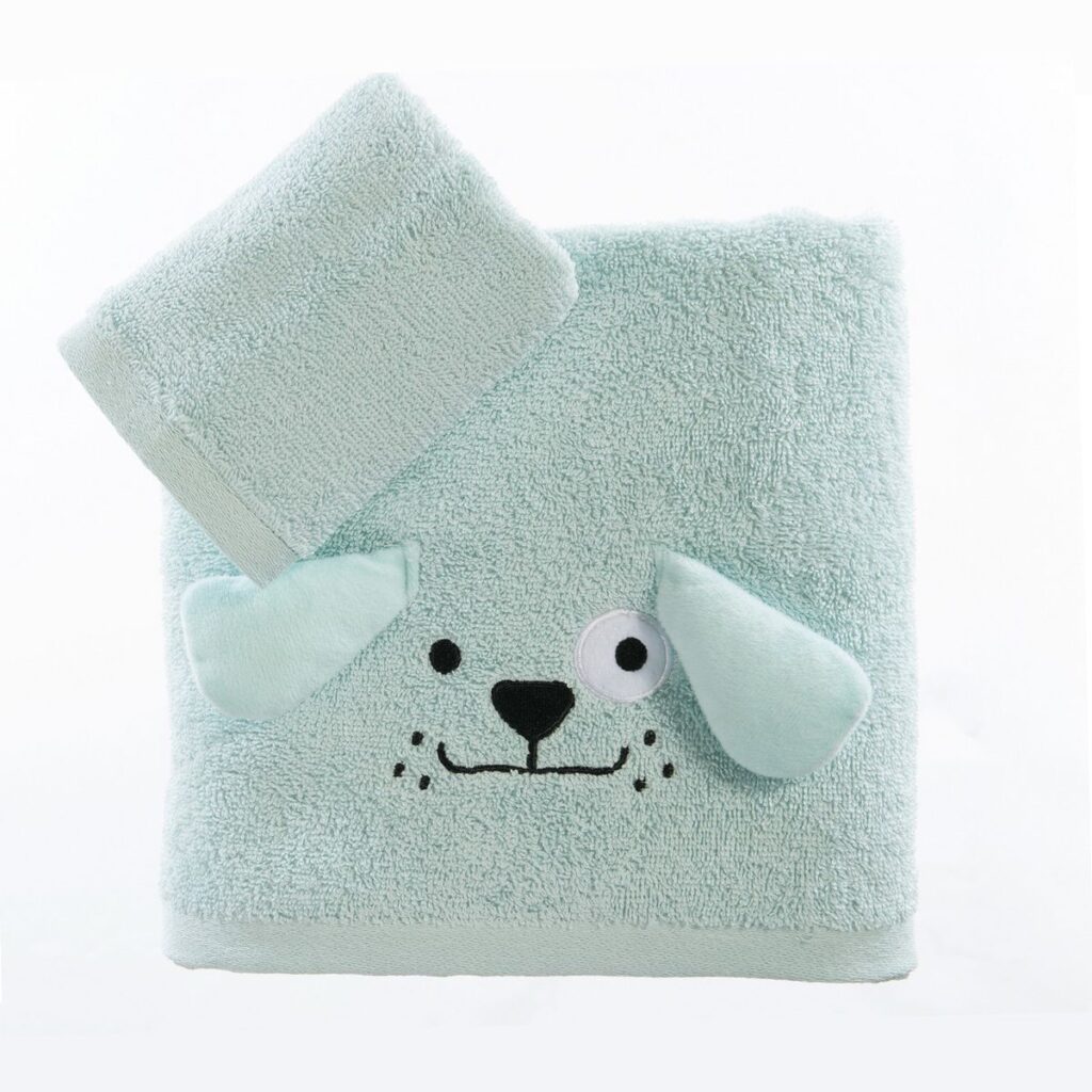 nef nef homewear Παιδικές πετσέτες σετ 2τμχ life in the city misty blue 038823
