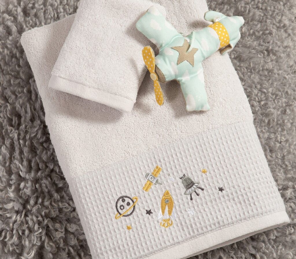 nef nef homewear Παιδικές πετσέτες σετ 2τμχ my universe cloud 038832