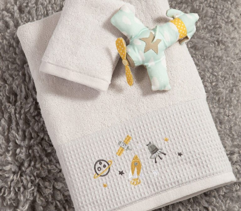 nef nef homewear Παιδικές πετσέτες σετ 2τμχ my universe cloud 038832