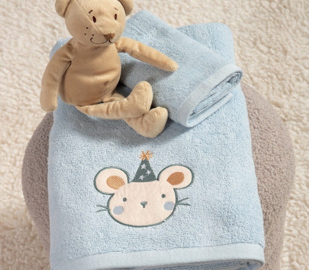 nef nef homewear Παιδικές πετσέτες σετ 2τμχ special party blue 038826