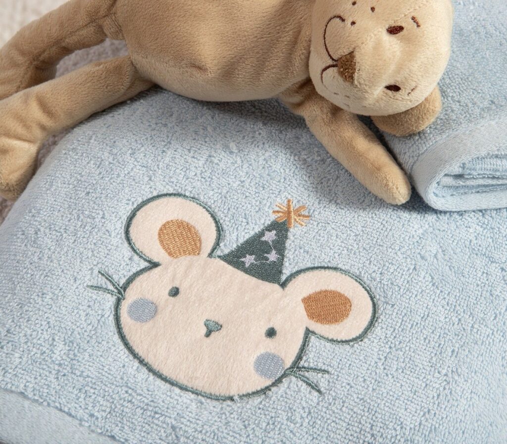 nef nef homewear Παιδικές πετσέτες σετ 2τμχ special party blue 038826