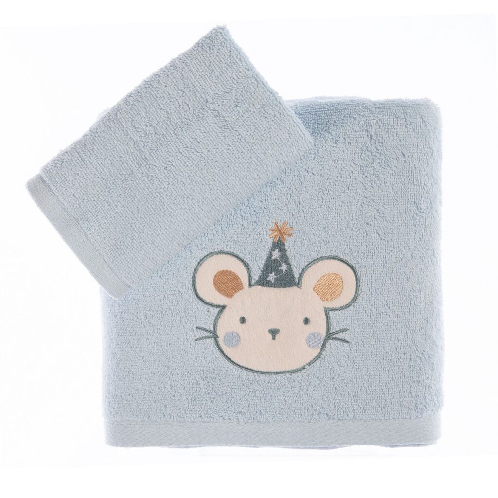 nef nef homewear Παιδικές πετσέτες σετ 2τμχ special party blue 038826