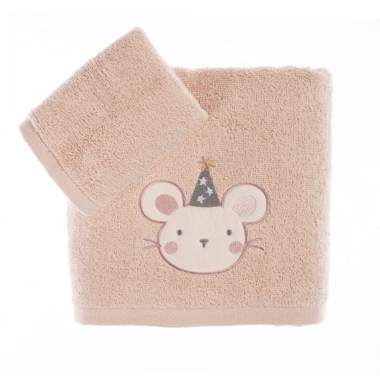 nef nef homewear Παιδικές πετσέτες σετ 2τμχ special party pink 038826