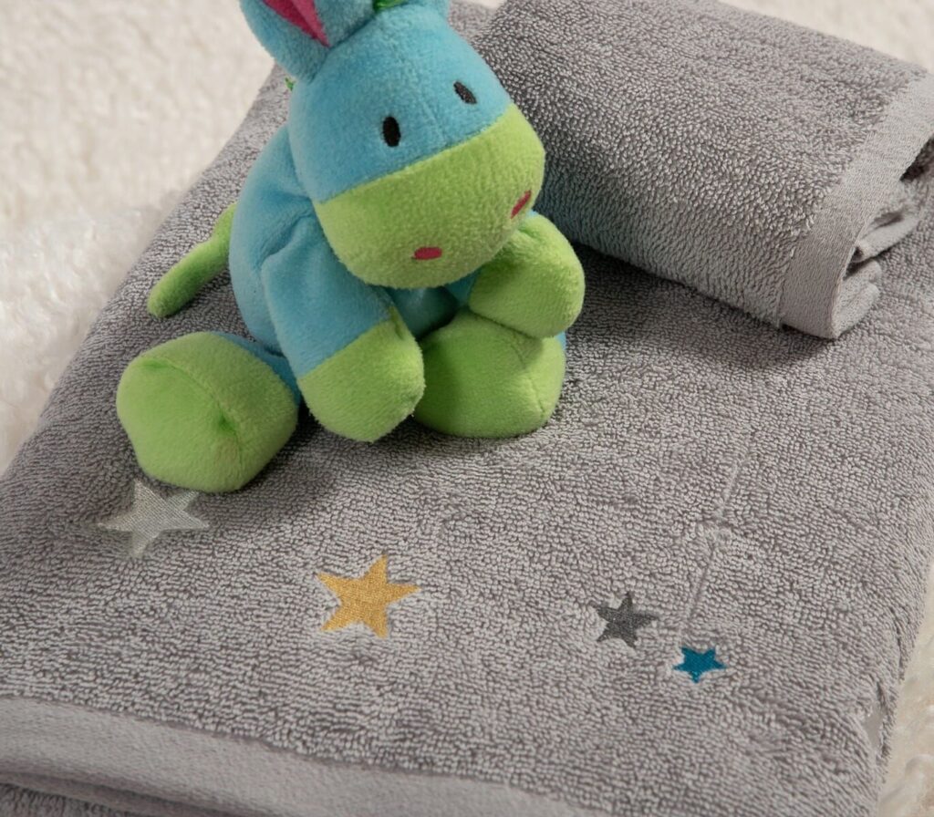 nef nef homewear Παιδικές πετσέτες σετ 2τμχ stars above grey 038773