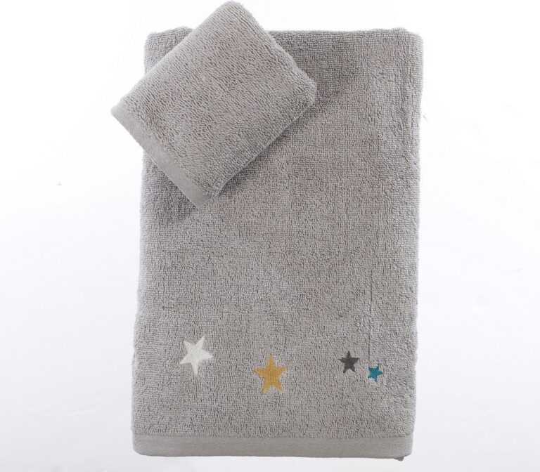 nef nef homewear Παιδικές πετσέτες σετ 2τμχ stars above grey 038773