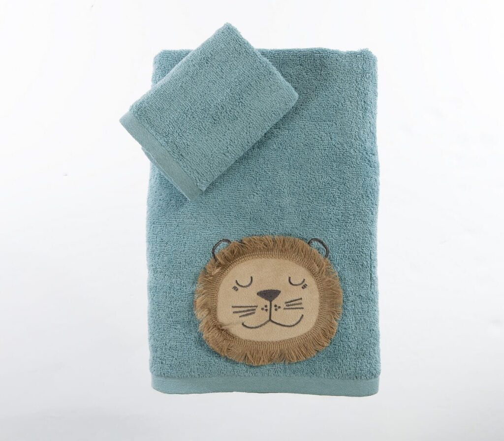 nef nef homewear Παιδικές πετσέτες σετ 2τμχ wild dance petrol 038771