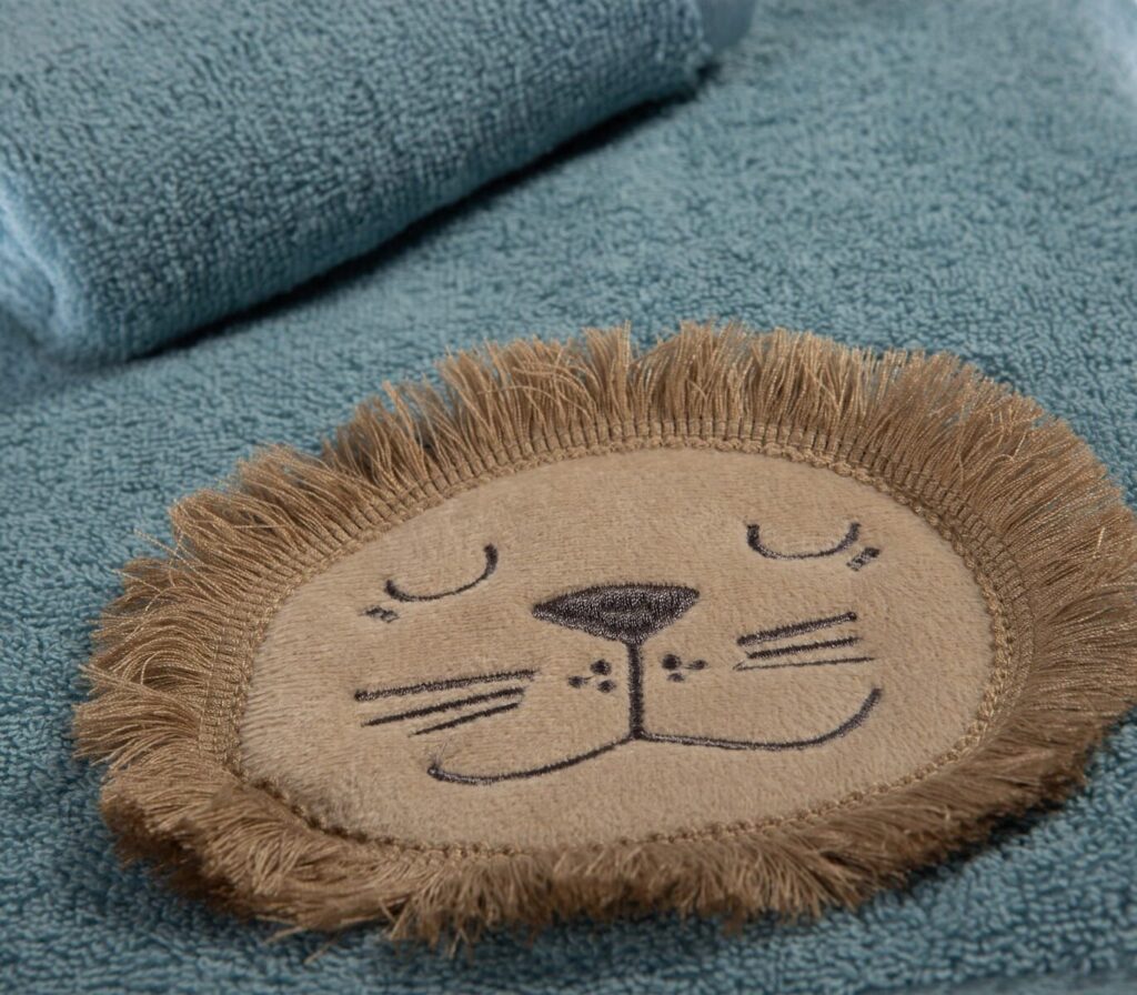 nef nef homewear Παιδικές πετσέτες σετ 2τμχ wild dance petrol 038771