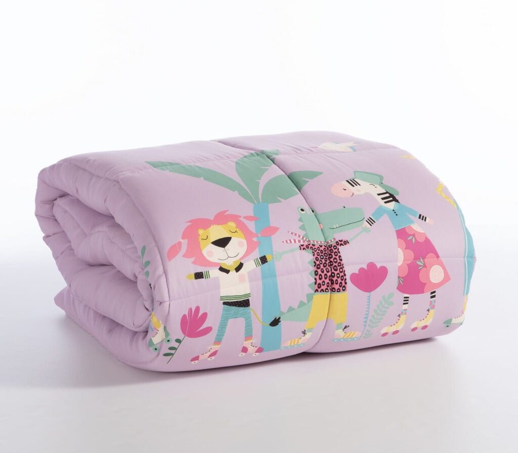 nef nef homeware Παιδικό πάπλωμα μονό roller friends lilac 038319