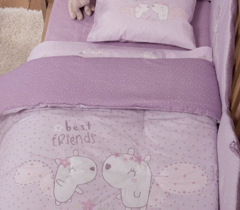 nef nef homeware Πάπλωμα κούνιας best friends lilac 038245