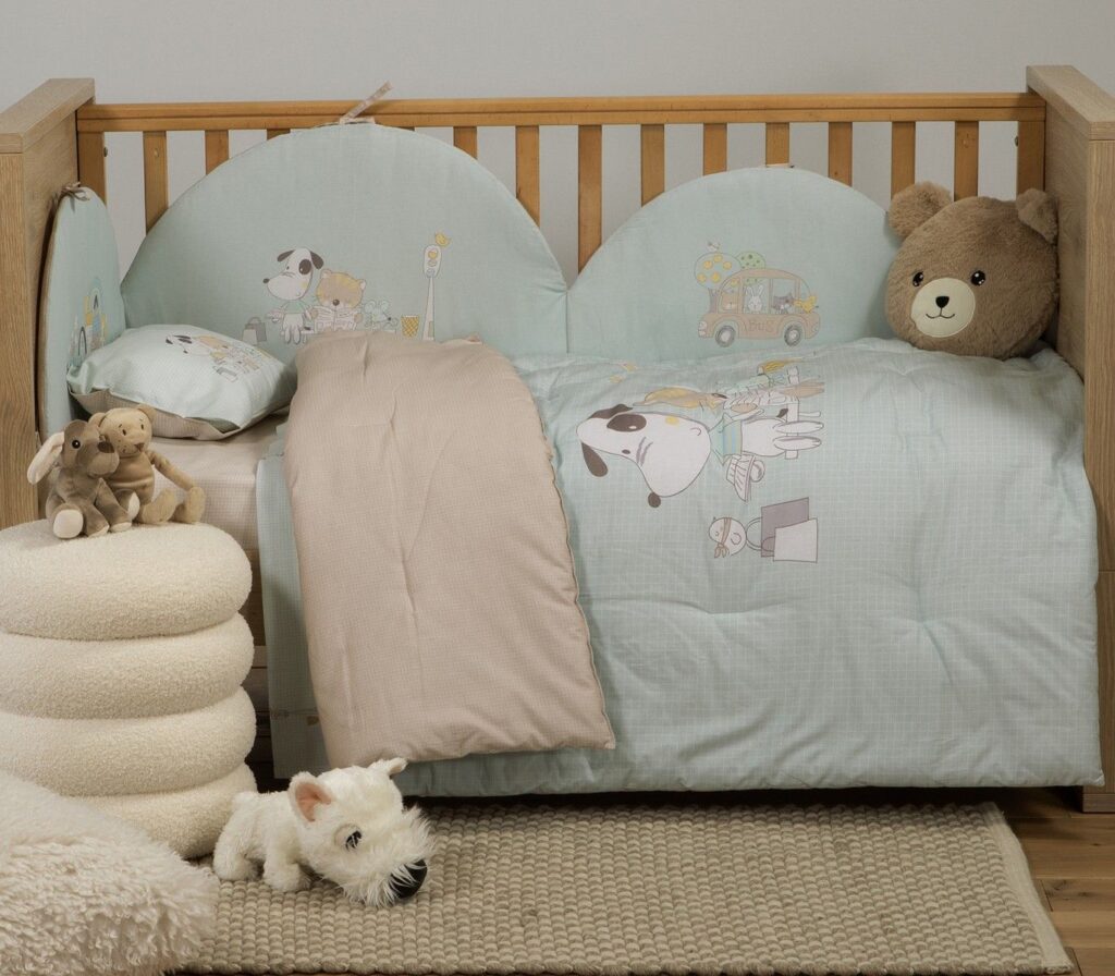 nef nef homeware Πάπλωμα κούνιας life in the city aqua 038244