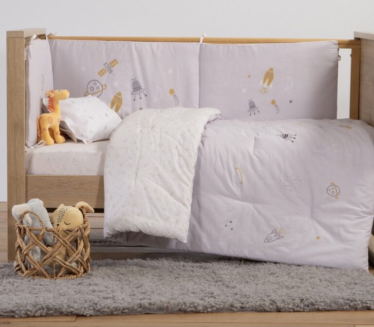 nef nef homeware Πάπλωμα κούνιας my universe grey 038246