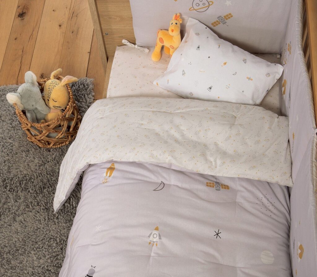 nef nef homeware Πάπλωμα κούνιας my universe grey 038246