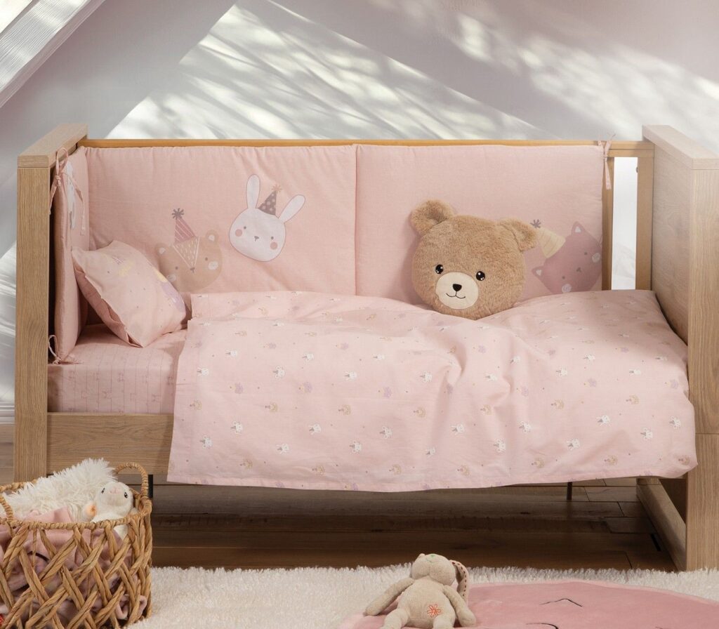 nef nef homewear Σεντόνια κούνιας σετ special party pink 038239