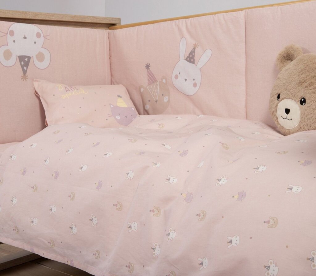 nef nef homewear Σεντόνια κούνιας σετ special party pink 038239