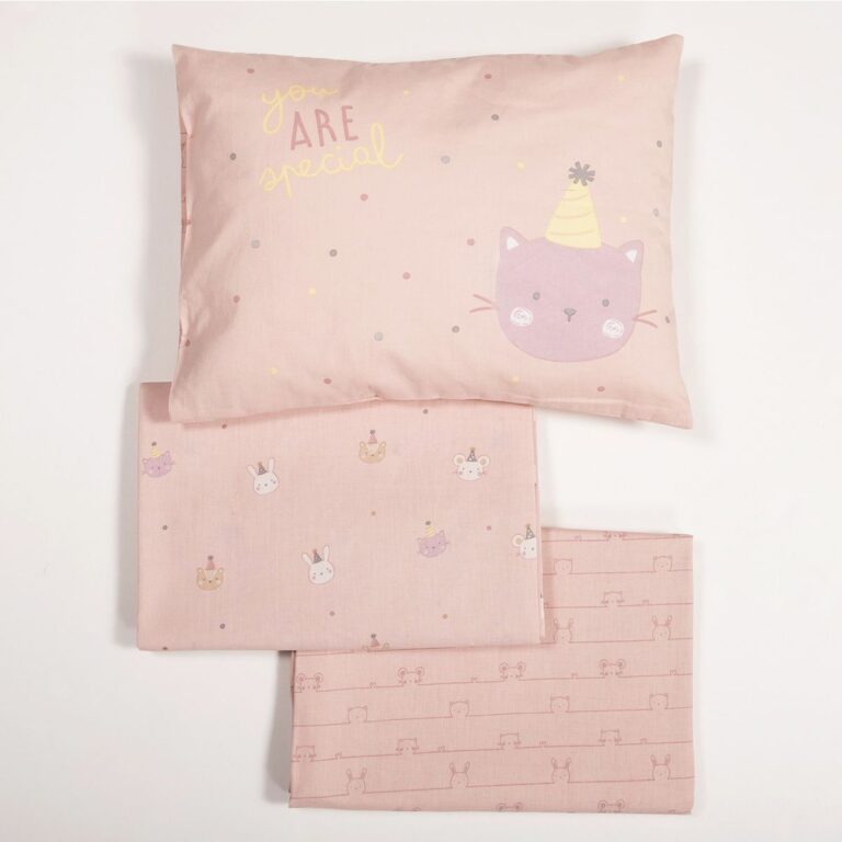 nef nef homewear Σεντόνια κούνιας σετ special party pink 038239