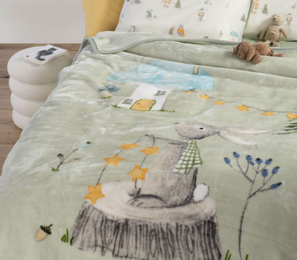 nef nef Παιδική κουβέρτα woodland party160x220 038148