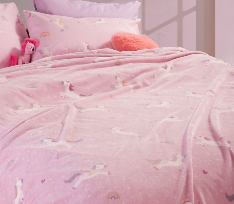 nef nef Παιδική κουβέρτα unicorns style 160Χ220 038422