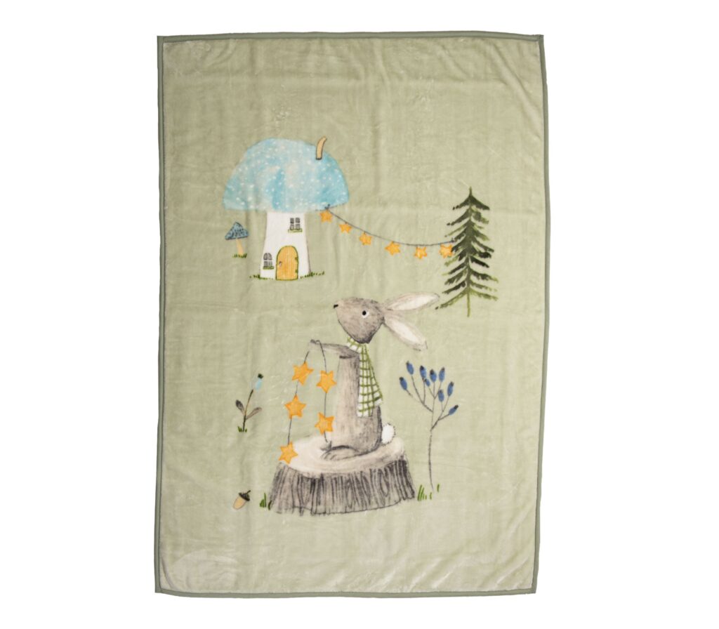 nef nef Παιδική κουβέρτα woodland party160x220 038148