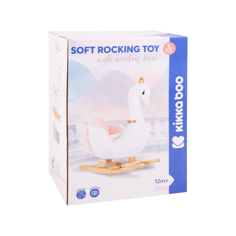 kikka boo Λούτρινος Κουνιστός Κύκνος white swan 31201040011