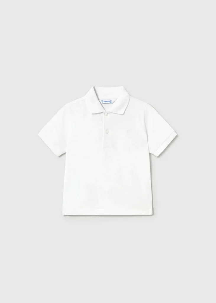 mayoral Πολο κοντομανικο βασικο 26 102 87 Λευκό