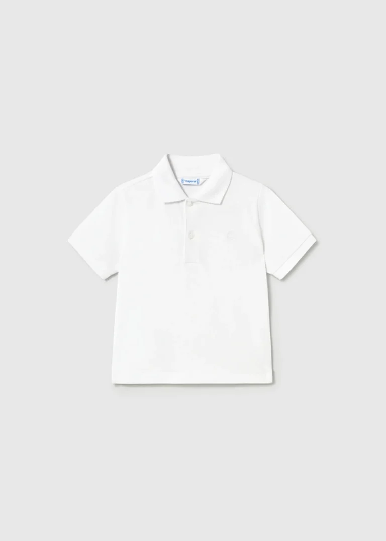 mayoral Πολο κοντομανικο βασικο 26 102 87 Λευκό