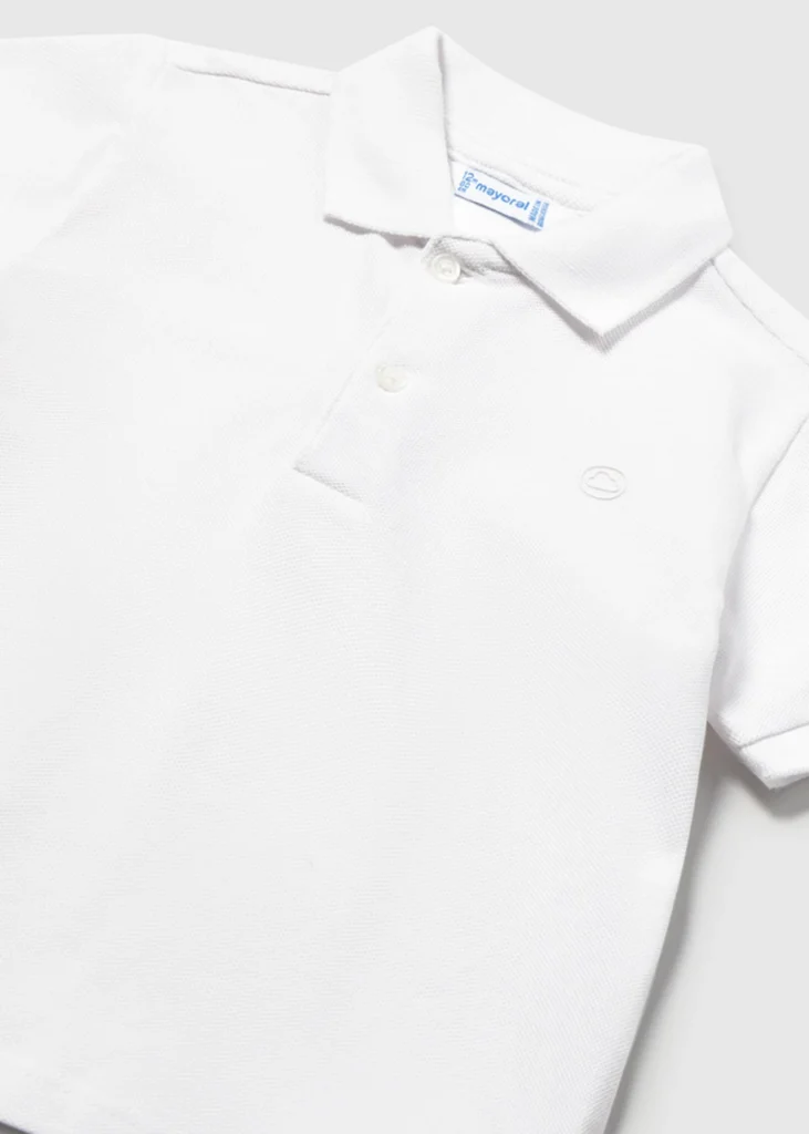 mayoral Πολο κοντομανικο βασικο 26 102 87 Λευκό