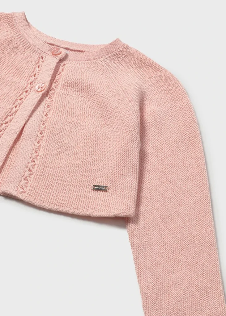 mayoral Ζακετα πλεκτη βασικη στρ γιακ 26 302 74 Ροζ απαλό