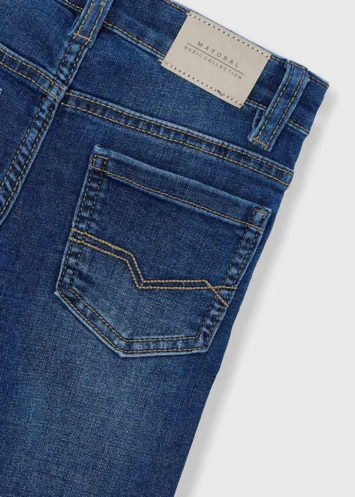 mayoral Παντελονι Τζιν slim fit βασικ 26 515 76 Τζιν σκούρο