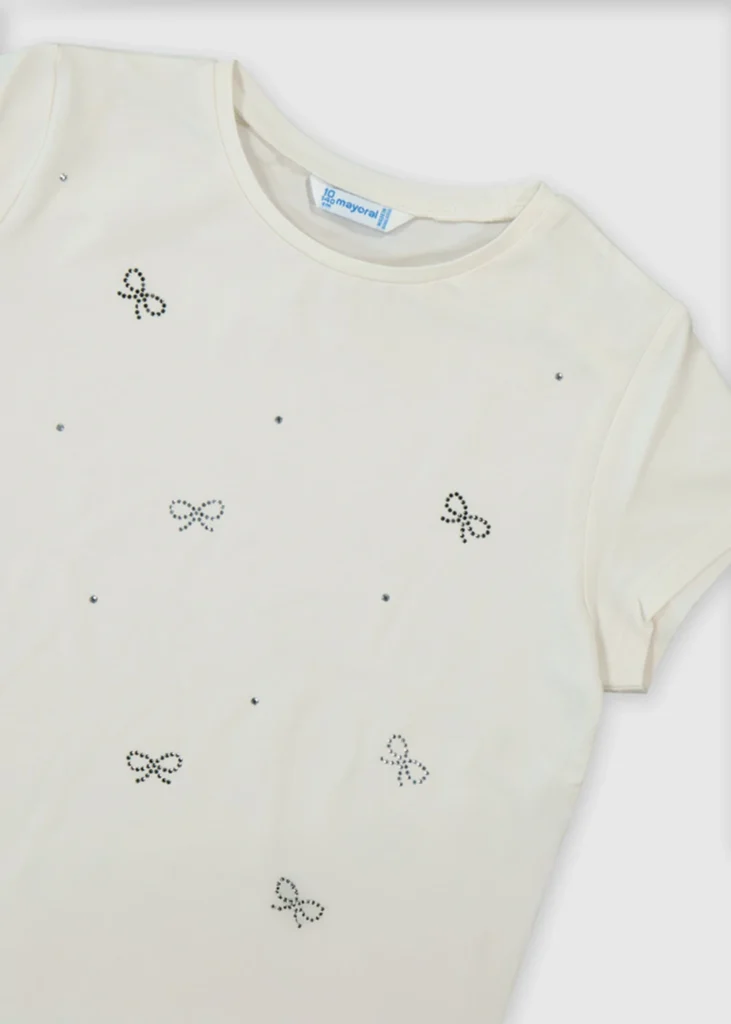 mayoral Μπλουζα κοντομανικη βασικη 26 854 84 Μπεζ