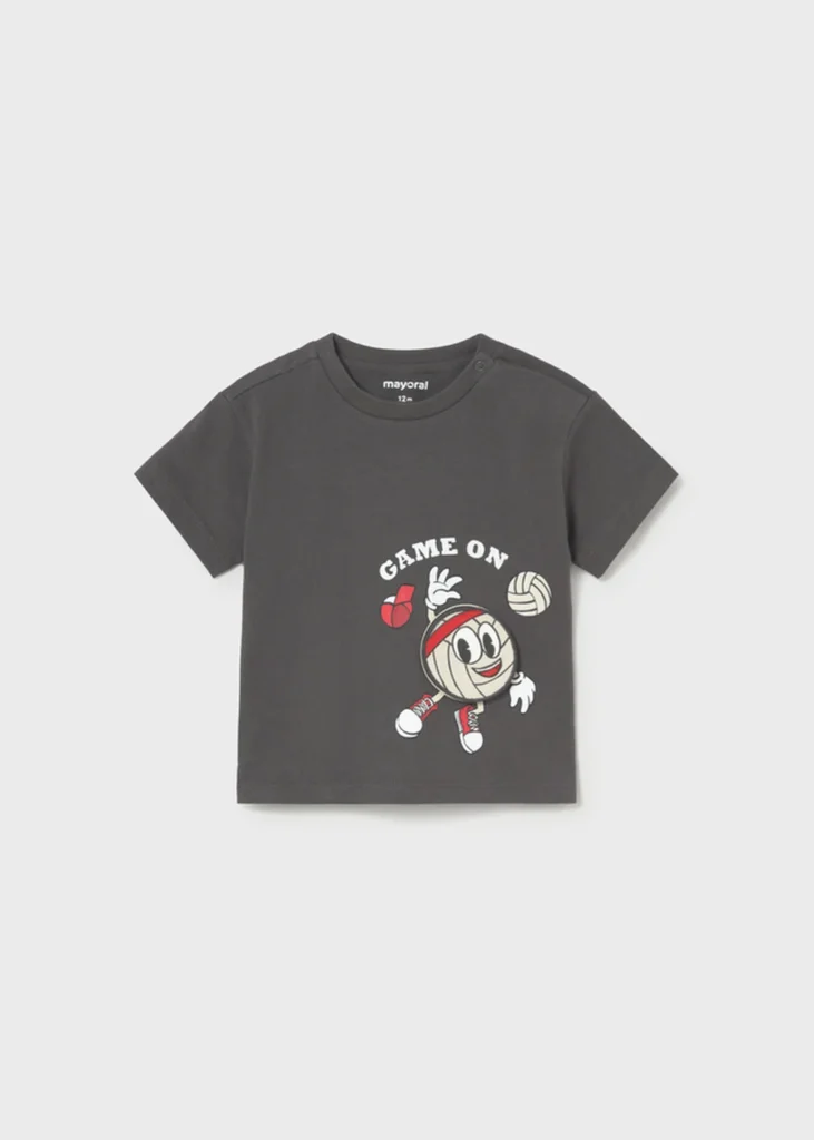 mayoral Μπλουζα κοντομ play game on 26 1006 90 Ανθρακί